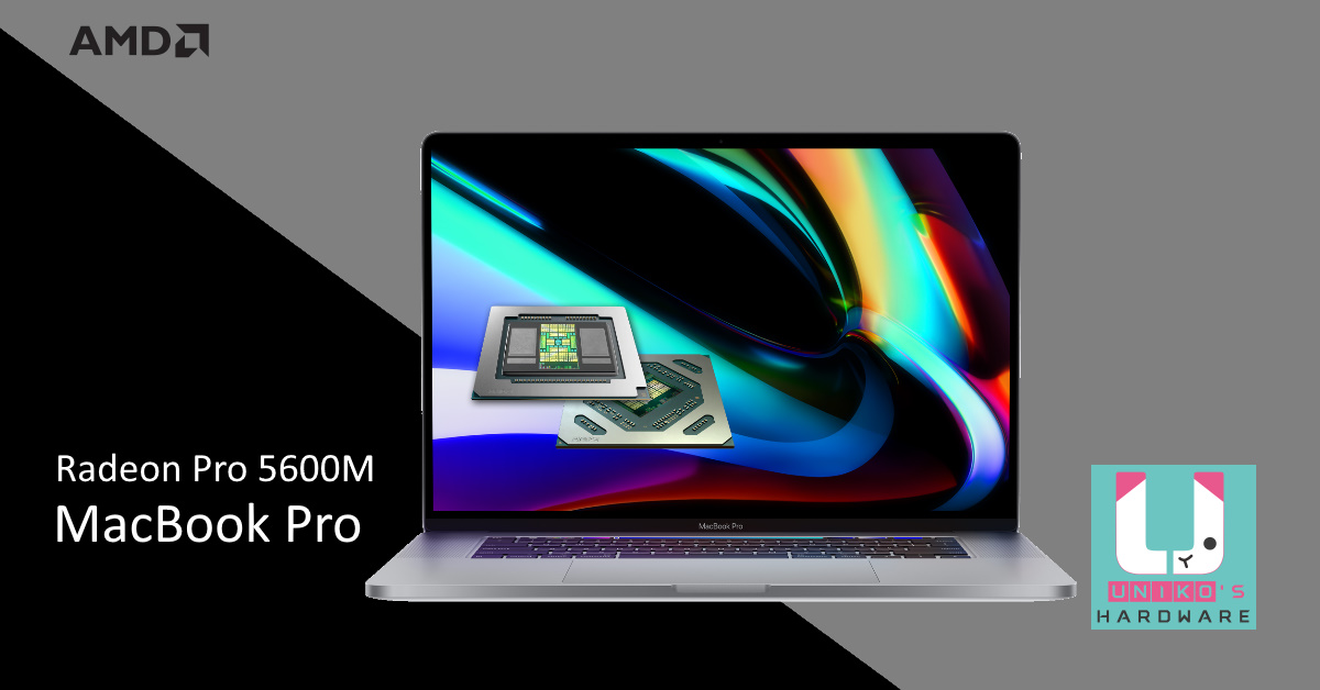 AMD Radeon Pro 5600M GPU x 16" MacBook Pro 聯手創造生產力。