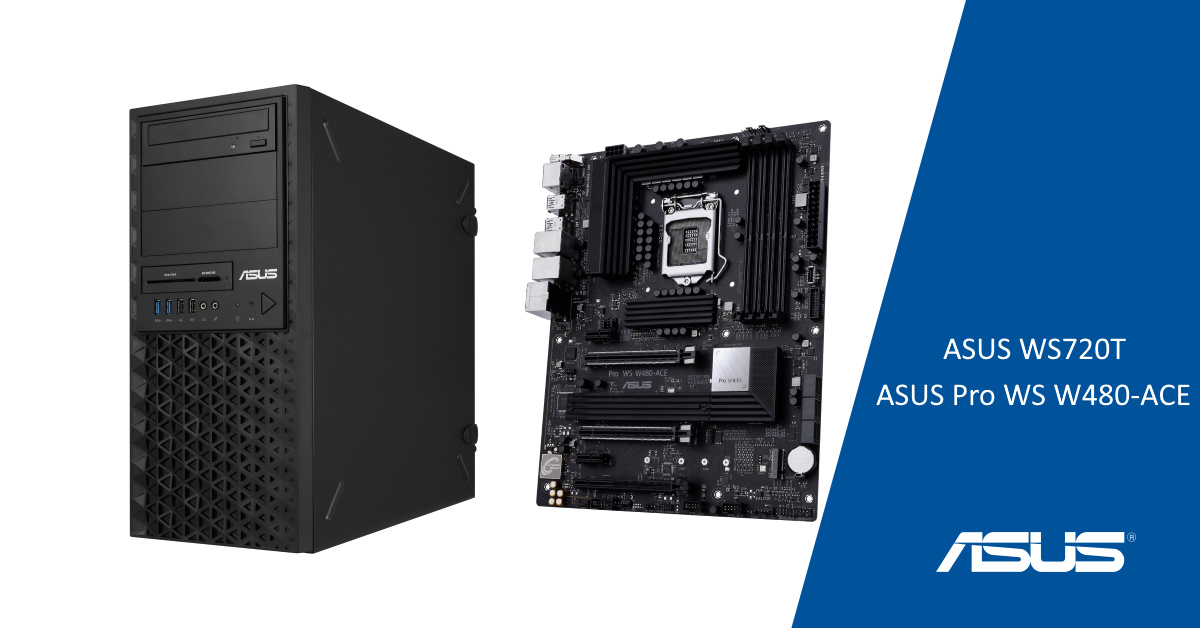 華碩為企業及創作者推出 ASUS Pro WS W480-ACE 工作站主機板以及 WS720T 工作站。